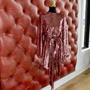 Keepsake the Label Destiny Sequin Mini Dress - Pink - Size S